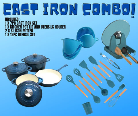Cast Iron Combo - Blue