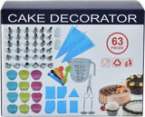 63pc Cake Decorating Kit