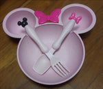 MINNIE MOUSE - PLATE AND CUTLERY SET