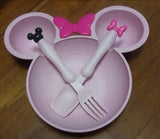 MINNIE MOUSE - PLATE AND CUTLERY SET