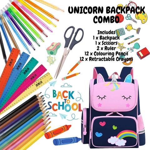 Unicorn Backpack Combo
