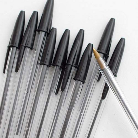 10pc Black Ballpoint Pen