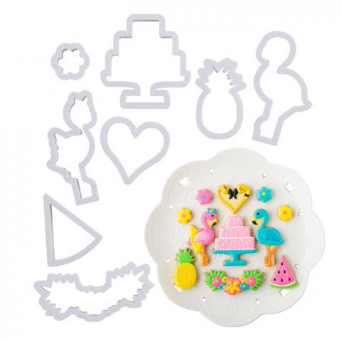 Flamingo Cookie / Sandwich Cutters - Set of 8