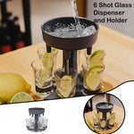 6 Shot Glass Dispenser and Holder