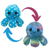 Mood Octopus - Blue Shimmer and Polka