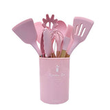 11pc Silicon Utensil Set - Assorted Colours