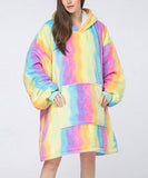 TV Blanket Hoodie - Rainbow