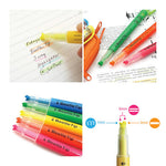 3 WAY HIGHLIGHTERS - BEETLE TIP - 6 PACK