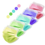3 Ply Disposable Masks - (Pack of 50) - MIXED COLOURS