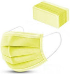 3ply Yellow Disposable Masks -50 Pack