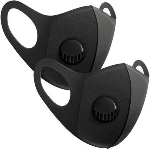 Reusable Masks with 1 Valve - 2 Pack