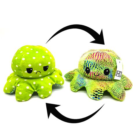 Mood Octopus - Green Shimmer and Polka