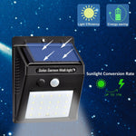 Solar Powered LED Wall Light
