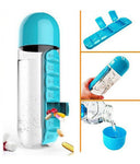 600ml Sport Water Bottle With Built-in Daily 7 Daily Pill Box Vitamin Organizer